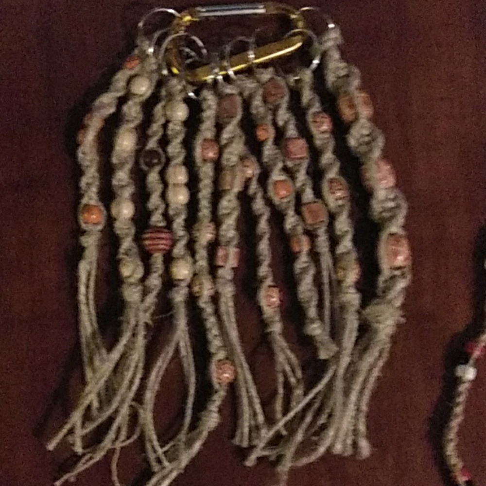 handmade hemp key chains